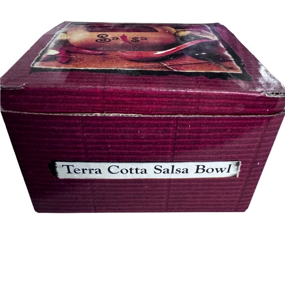 🆕 Salsa Bowl w/Spoon, Terra Cotta, Springfield Enterprises, in box. Appr 4.5” - Picture 4 of 4